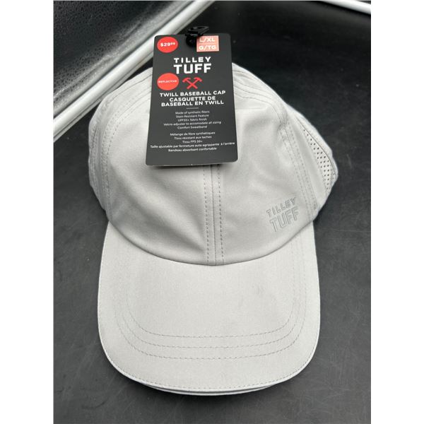 Tilley Tuff Twill Baseball Cap in Gray, Size L/XL