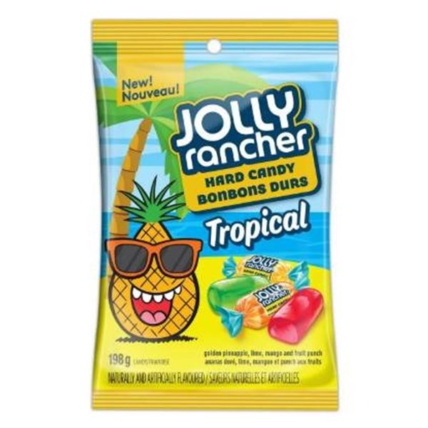 Jolly Rancher Tropical Hard Candy, 198g, Lot of 10 Bags
