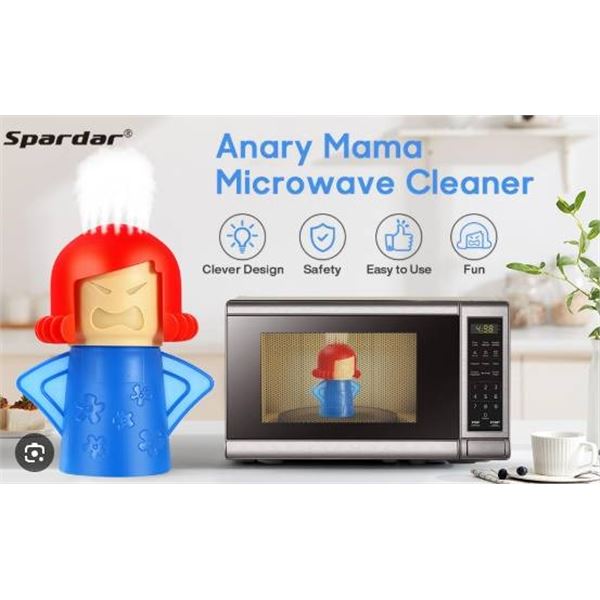 Angry Mama Microwave Cleaner with Steam Function