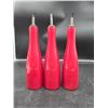 Image 1 : Lot of 3 Danesco Inc. Red Oil / Vinegar Dispensers