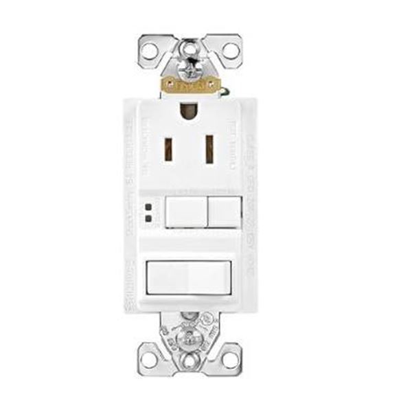 Lot of 2 – Eaton GFCI Self-Test Combination Switch Model TRSGF15