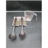 Image 1 : 2x T-Fal Ladle Strainers and 1-Cup Good Cook Measuring Cup