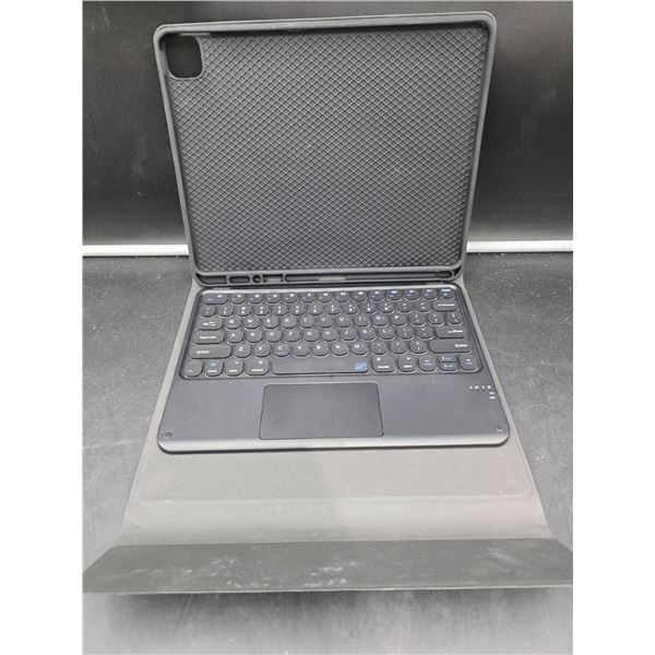 Rechargable, Bluetooth Keyboard Case for Tablet with Integrated Trackpad and Magnetic Cover
