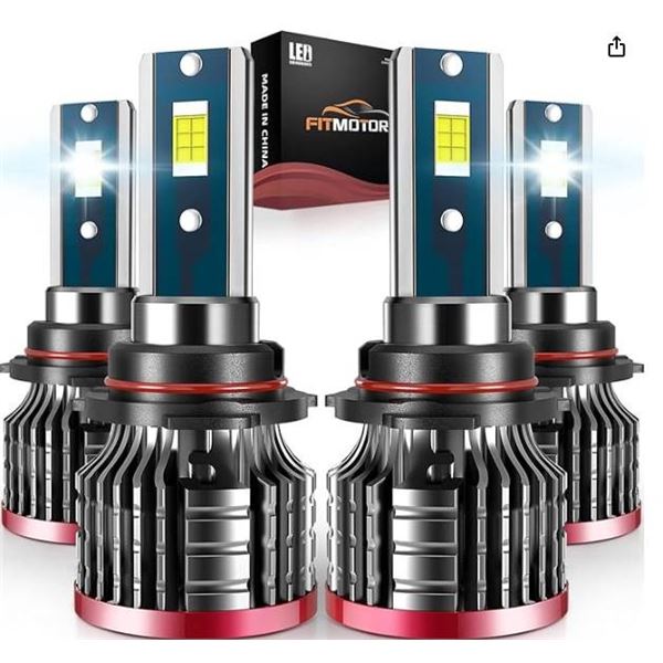 Fitmotors 9005/HB3 9006/HB4 LED Fog Light Bulbs, Pack of 4