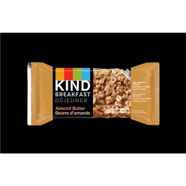 Kind Breakfast Almond Butter Bars, 8 Bars Per Unit, x 2 boxes