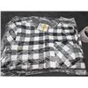Image 2 : Lil’ Lumbers Medium (7-8) Black and White Checkered Shirt – SIze Youth 4-5