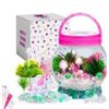 Image 1 : Unique Unicorn Terrarium Kit with Pink Lid and DIY Components