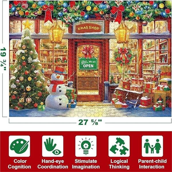 Partylamb Christmas Advent Calendar Jigsaw Puzzle, 1000 Pieces