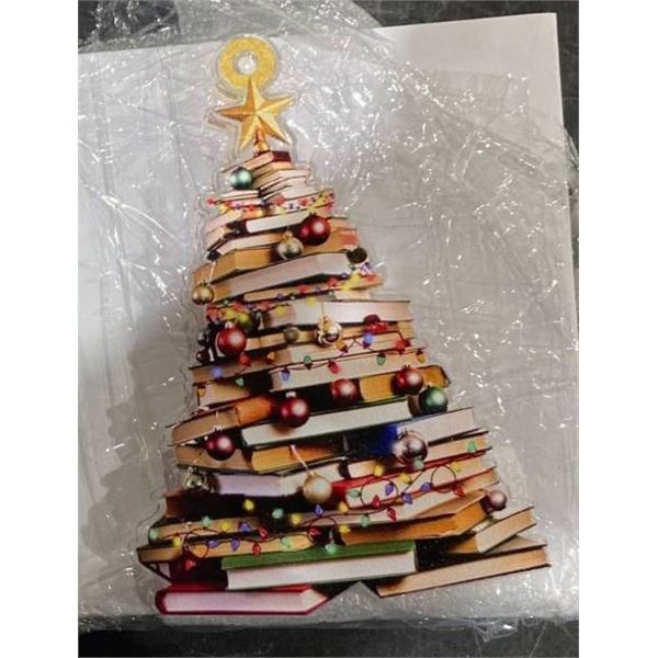 Lot of 48 Book-Themed Christmas Tree Ornaments