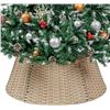 Image 1 : CubesLand Christmas Tree Collar for artificial trees, Wicker skirt, Fits 15-24 inch