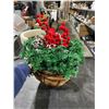 Image 2 : Artificial Christmas Hanging Planter Baskets
