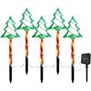 Image 1 : Solar Christmas Tree Light with Stake