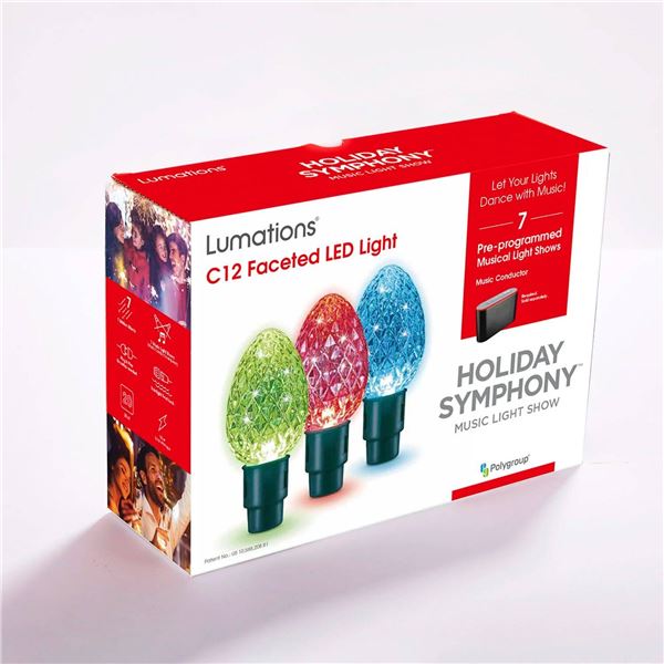 Lumations Holiday Symphony C12.Christmas Classic Light Extensions
