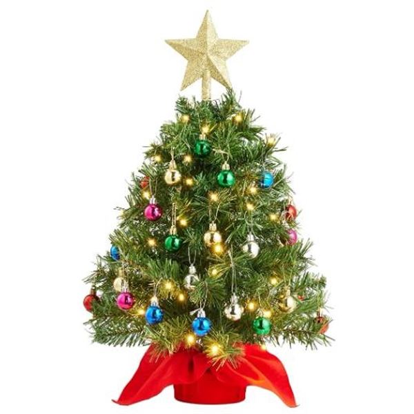 Joiedomi 24-Inch Pre-Lit Artificial Christmas Tree