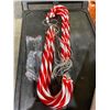 Image 1 : Outdoor Candy Cane Pathway Lights with Red and White Striping