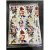 Image 2 : 10 Assorted Donald Trump Christmas Wrapping Paper Sheets with Holiday Theme Designs