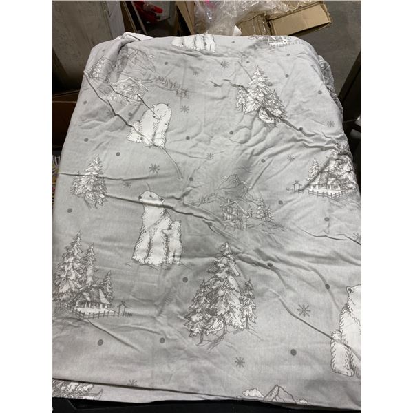 Sleepdown Queen Size Bed Set in 100 Percent Cotton Flannel