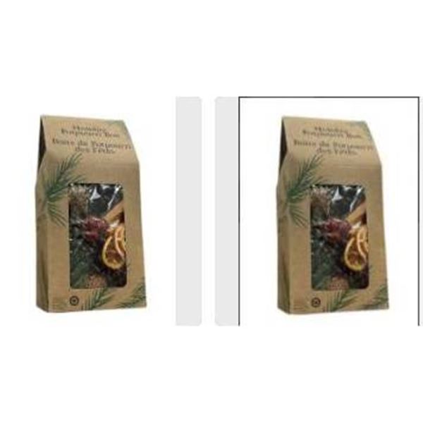LOT OF 2 BOXES Holiday Potpourri Box by Second Nature Designs Inc.