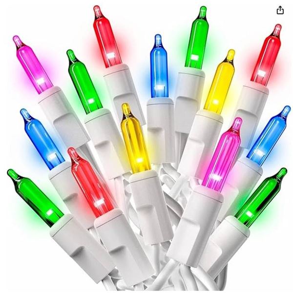 Prextex 6 Sets Of 100 Ultra-Bright Lights for Indoor/Outdoor Use