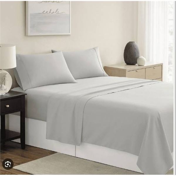 Comfy Bamboo World Queen Sheet Size 840 Gold Series Set – Grey