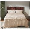 Image 1 : Comfy Bamboo World Queen Sheet Set, 2800 Gold Series – Beige