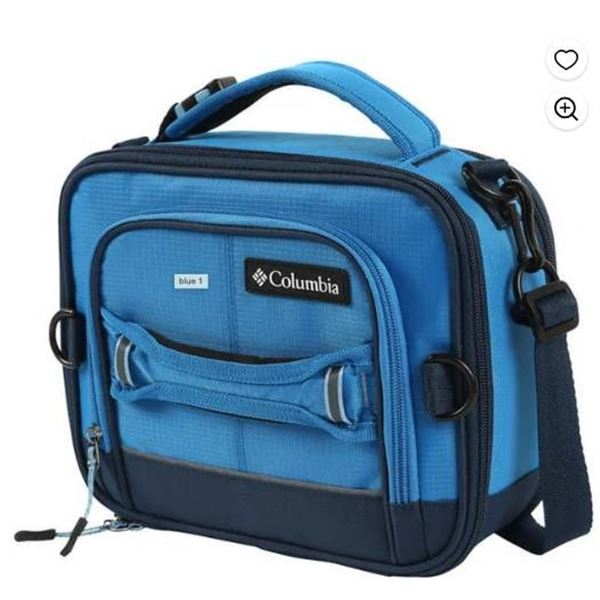 Columbia Blue Insulated Lunch Bag With Ice Pack
