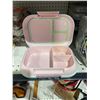 Image 2 : LOT OF 2 – Bentgo Compartment Lunch Box in Pink and Green