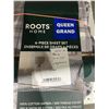 Image 3 : Roots Home Queen Grand 6-Piece Sheet Set with 300 Thread Count