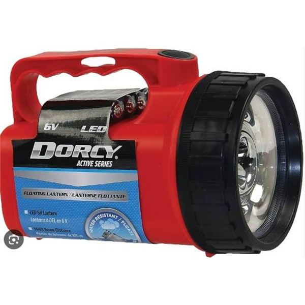 LOT OF 2 – RED Dorcy 41-1500 Floating Lantern with LED Light, 6V