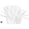 Image 1 : 9X400 Touch Jumbo Flexible Straws, Individually Wrapped, White, 8.25mm x 195mm