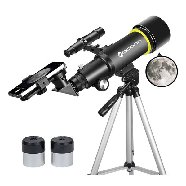 Eaconn XO01-NPRBF Telescope With 70mm Aperture and Travel Tripod