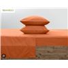 Image 1 : Comfy Bamboo World 8800 Gold Series Queen Sheet Set – Orange