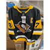 Image 1 : Youth Pittsburgh Penguins Crosby Hockey Jersey L/XL