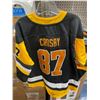 Image 2 : Youth Pittsburgh Penguins Crosby Hockey Jersey L/XL