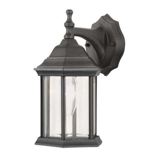 Transglobe Lighting Outdoor Lantern Wall Fixture KDL1BK