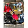 Image 1 : Pallet Box Lot of Assorted  Household and DIY Items Including Hoses, Plastic Containers, and Tools
