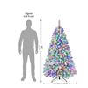 Image 1 : Shareconn 6-ft Pre-Lit Flocked Christmas Tree with RGB Lights