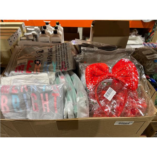 Holiday Accessories with Red Bow Headbands and Apparel