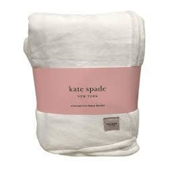 Kate Spade Queen Blanket, 98 x 92 Inches, 100 Percent Polyester