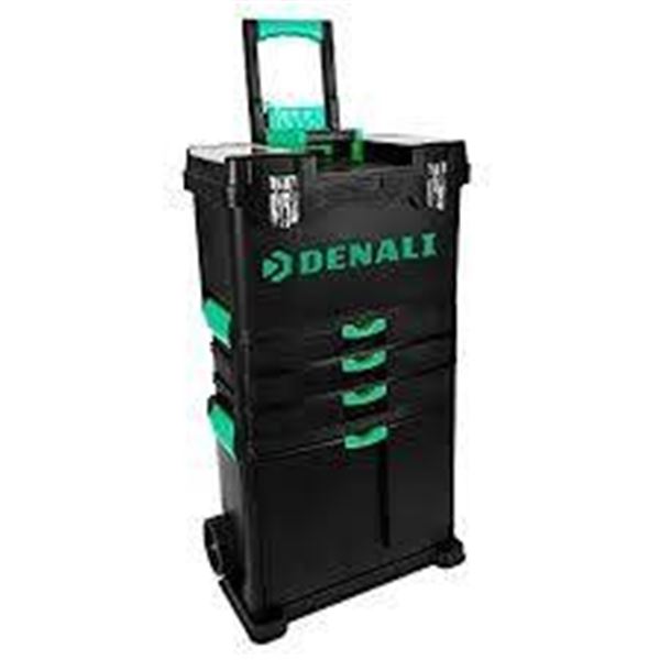 Denali Modular Rolling Tool Chest with 4-Drawer Toolbox and Storage Compartments
