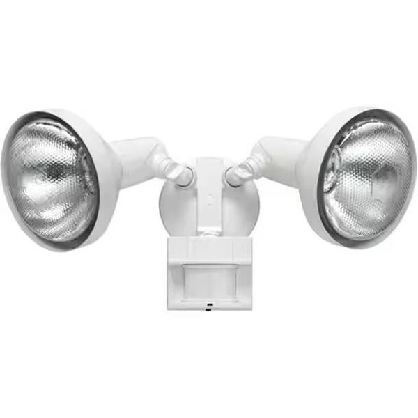 Heath Zenith HZ-5412-WH Motion Activated Security Light With 180 Degree Sensor