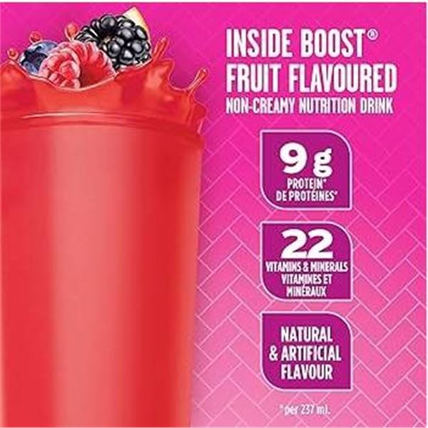 Boost Fruit Flavored Liquid Diet 24x237ml (5.69L) Variety Pack