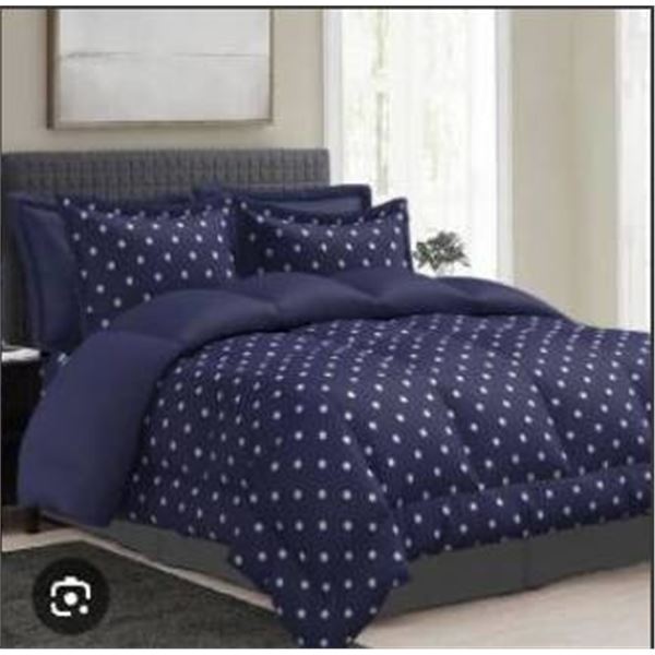 Comfy Bamboo World King Size Bertha-dot WE V1 Comforter Set with Sheets and Pillowcases