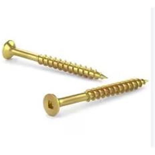 8×2 Yellow Zinc Project Screws (20 lbs)
