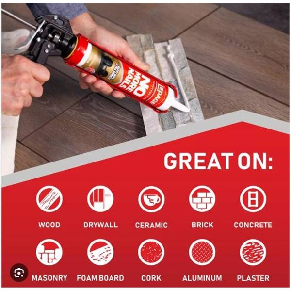 6 LePage No More Nails Heavy Duty Ultra Quick Construction Adhesive