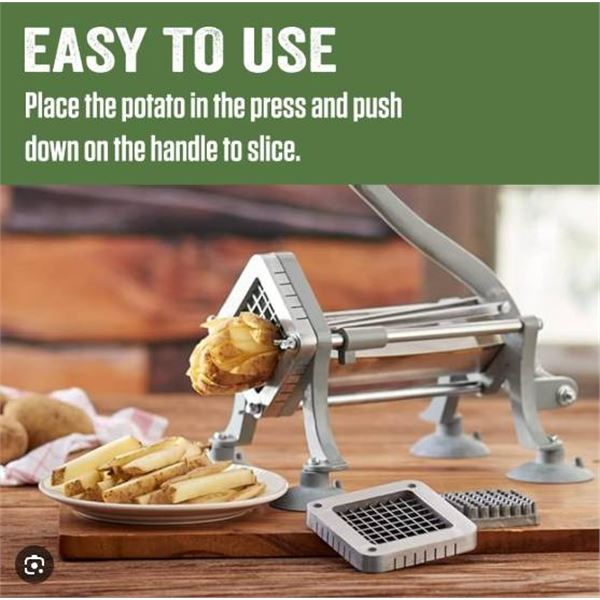 LEM Fry Cutting Plates with Stainless Steel Blades and Push Plates