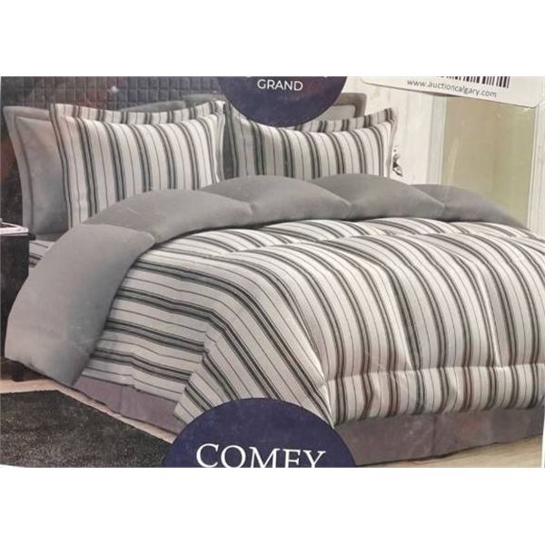 Comfy Bamboo World Graham Comforter Set Queen Size
