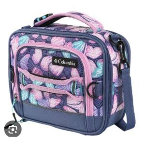 Columbia Insulated Lunch Cooler with Ice-Pack Insert and Dual Compartments