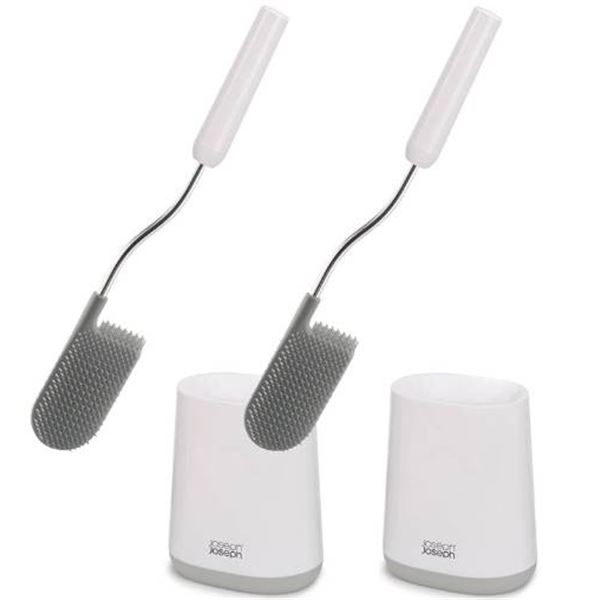 Joseph Joseph Flex Lite Toilet Brush with Holder, 2 Pieces