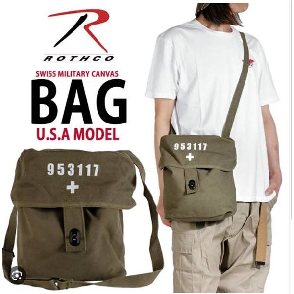 Rothco Swiss Military Canvas Shoulder Bag with Model 953117